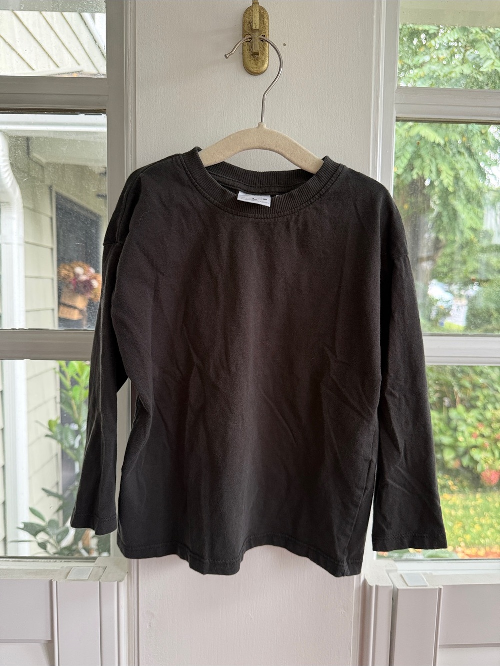 Zara Dark Grey Long-Sleeve Tee for Kids